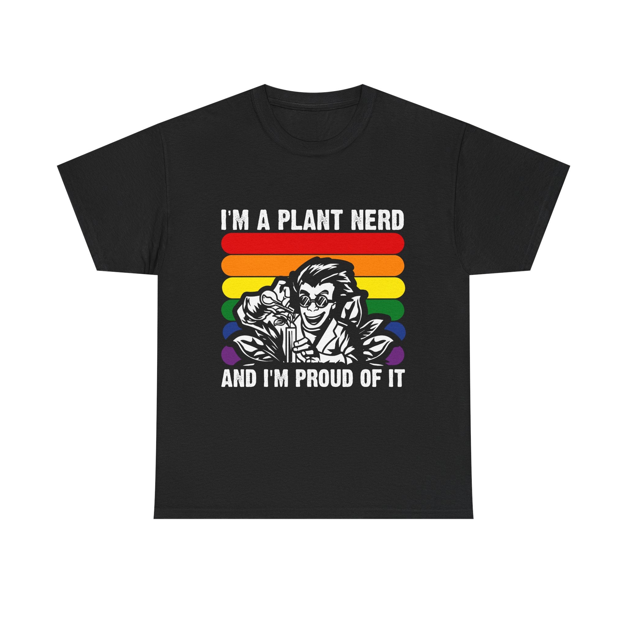 Proud Plant Nerd Tee - Unisex Heavy Cotton T-shirt, Gardener Gift, Plant Lover Apparel, Eco-Friendly Tee, Fun Pride Shirt - Jacksbs