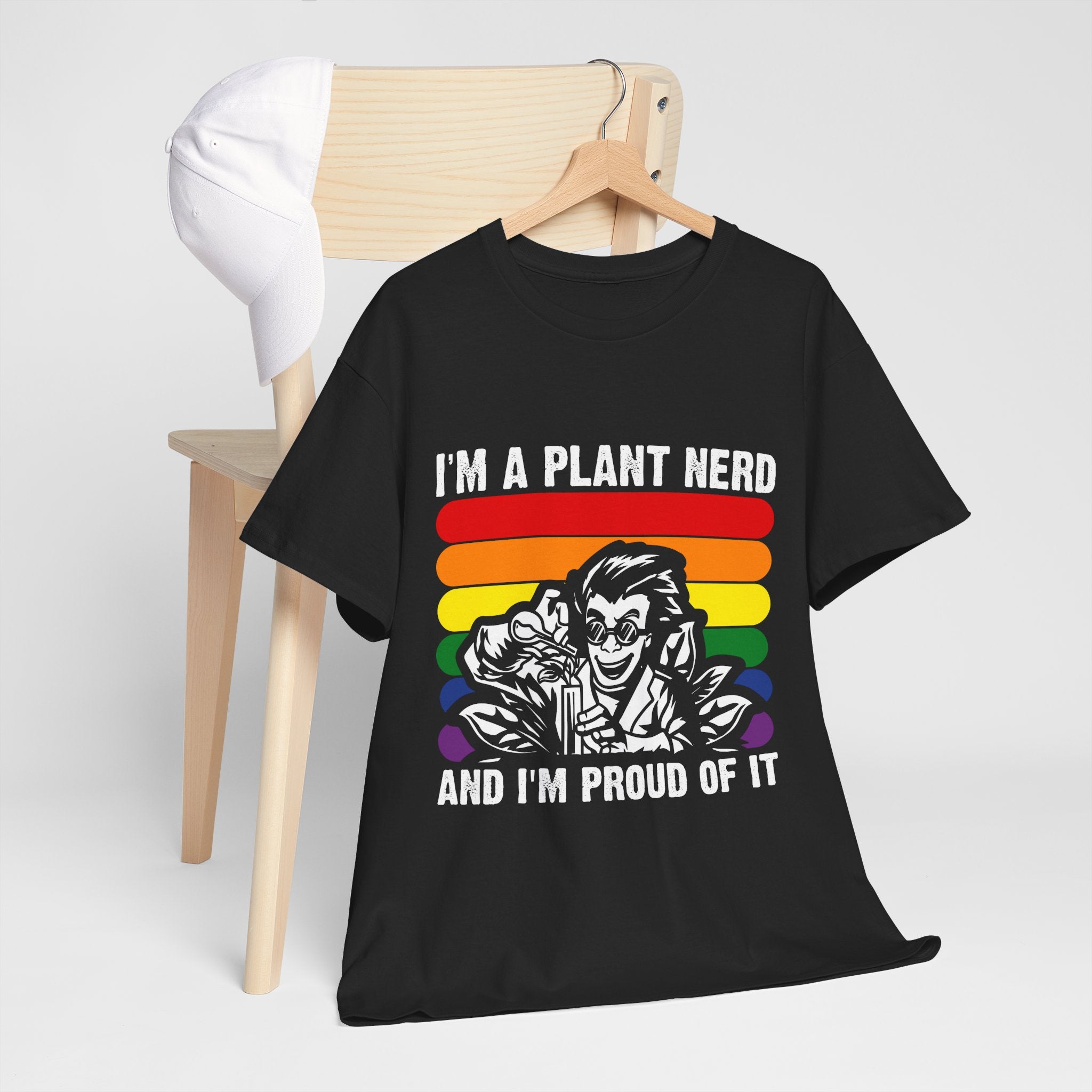 Proud Plant Nerd Tee - Unisex Heavy Cotton T-shirt, Gardener Gift, Plant Lover Apparel, Eco-Friendly Tee, Fun Pride Shirt - Jacksbs