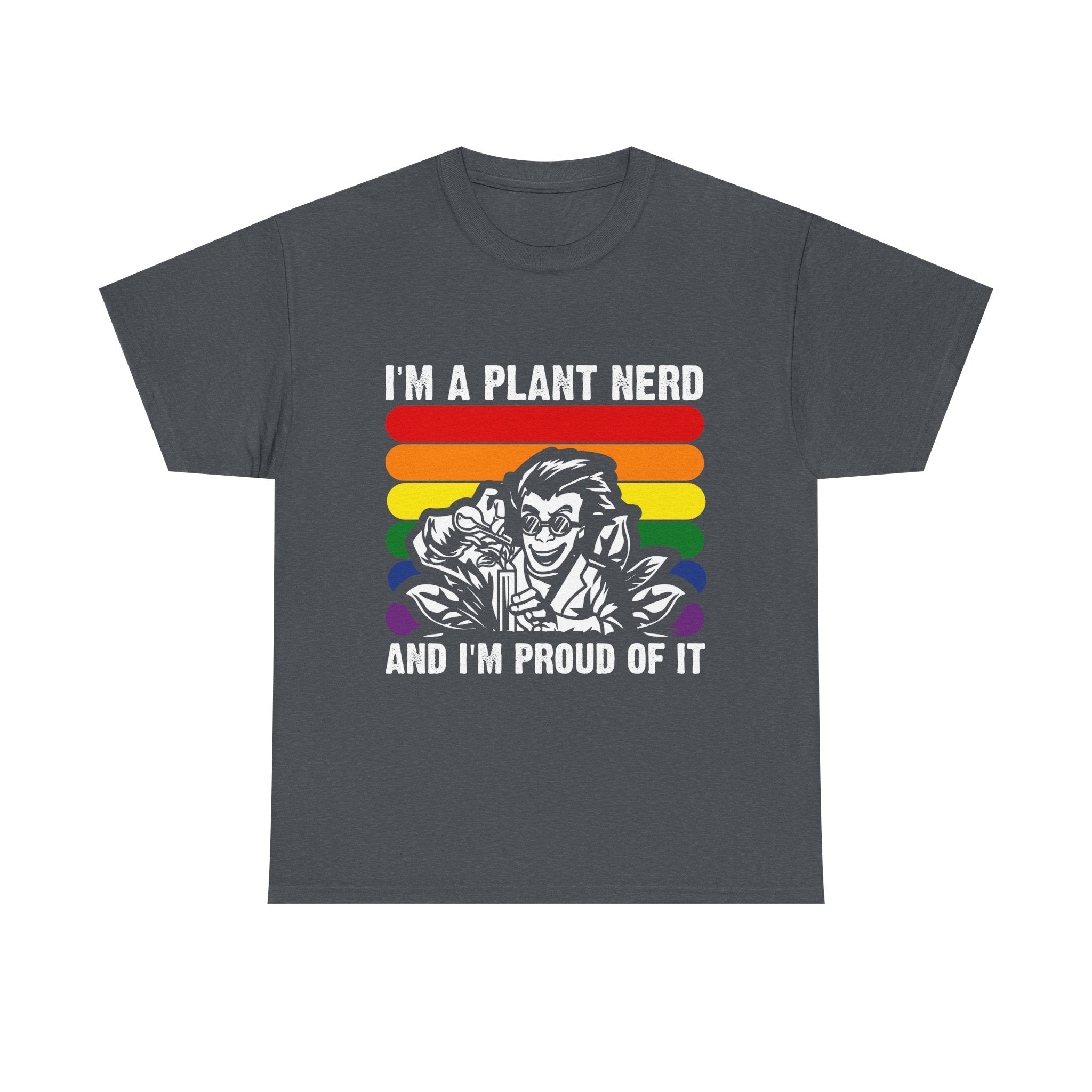 Proud Plant Nerd Tee - Unisex Heavy Cotton T-shirt, Gardener Gift, Plant Lover Apparel, Eco-Friendly Tee, Fun Pride Shirt - Jacksbs